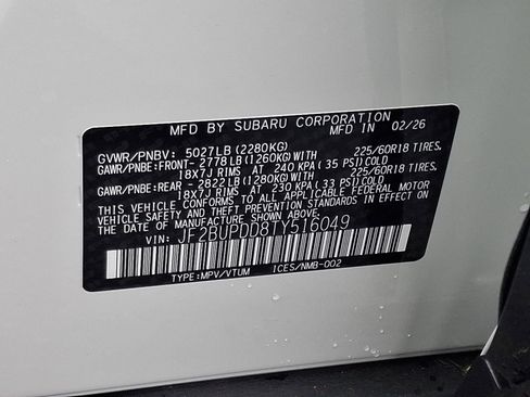 New 2026 Subaru Outback Limited AWD/4WD image 12