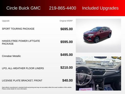 Used 2023 Buick Encore GX Select w/ Sport Touring Package AWD/4WD image 3