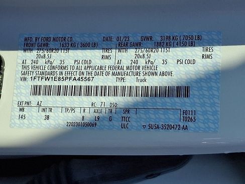 Certified 2023 Ford F150 Platinum w/ Equipment Group 701A High AWD/4WD image 29
