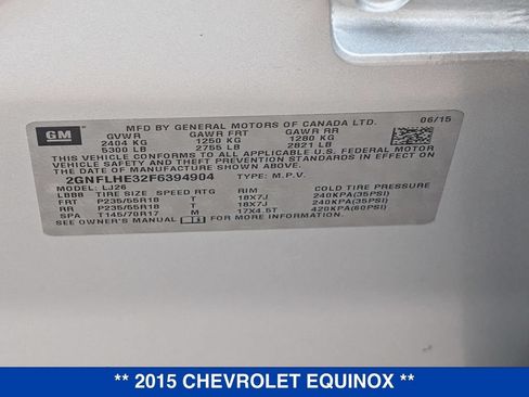Used 2015 Chevrolet Equinox LTZ AWD/4WD image 33