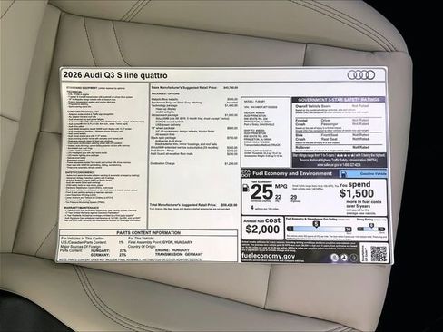 New 2026 Audi Q3 quattro 2.0T image 15