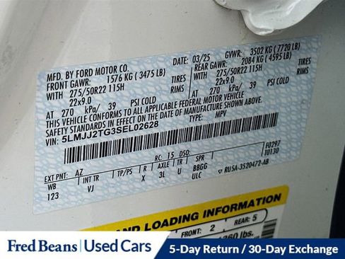 Certified 2025 Lincoln Navigator Black Label AWD/4WD image 43