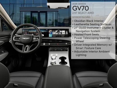 New 2026 Genesis GV70 2.5T Select AWD/4WD image 15