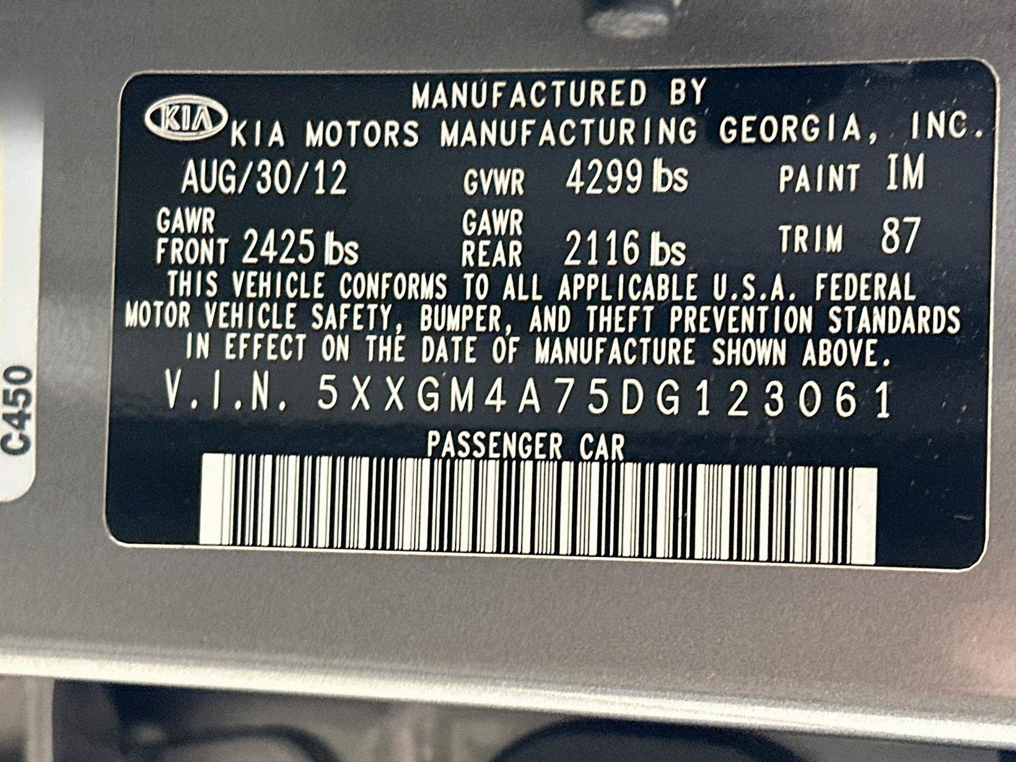 Used 2013 Kia Optima LX FWD image 12