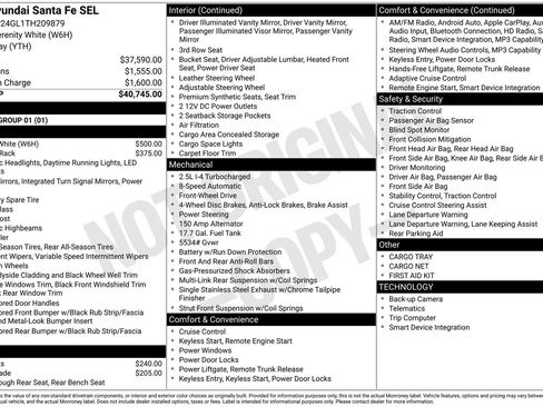 New 2026 Hyundai Santa Fe SEL FWD image 20