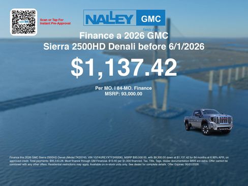 New 2026 GMC Sierra 2500 Denali w/ Denali Reserve Package AWD/4WD image 7