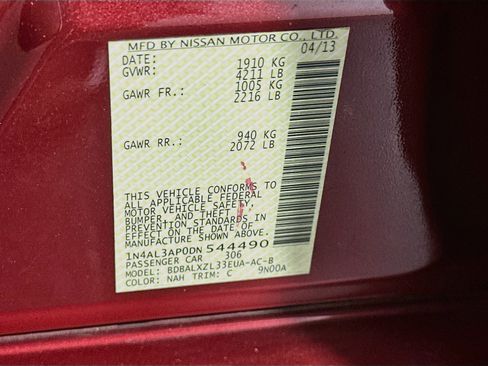 Used 2013 Nissan Altima 2.5 SL w/ 2.5 Moonroof Pkg FWD image 12