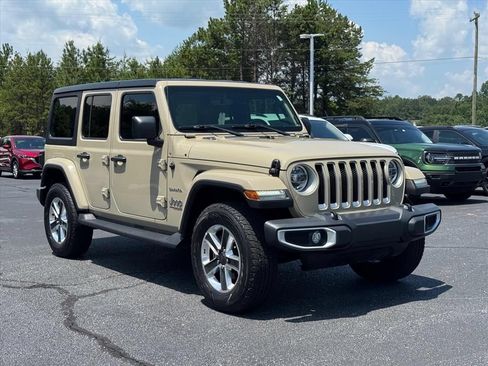 Used 2022 Jeep Wrangler Unlimited Sahara w/ LED Lighting Group AWD/4WD image 1