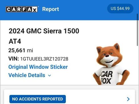 Used 2024 GMC Sierra 1500 AT4 w/ Technology Package image 7