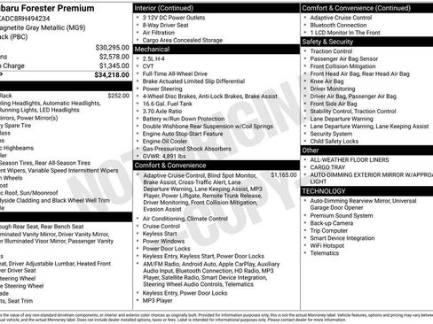 Certified 2024 Subaru Forester Premium image 35