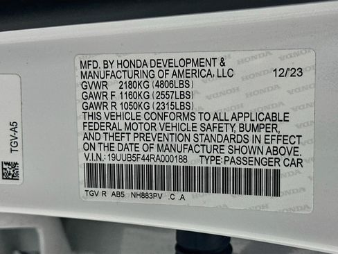 Used 2024 Acura TLX w/ Technology Package FWD image 32