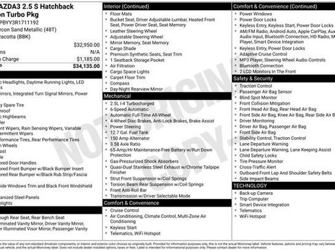 Certified 2024 MAZDA MAZDA3 s image 24