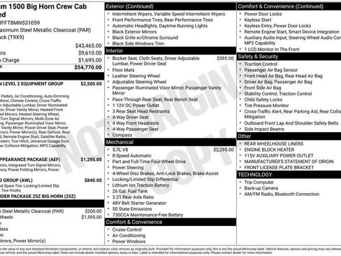 Used 2021 RAM 1500 Big Horn AWD/4WD image 38