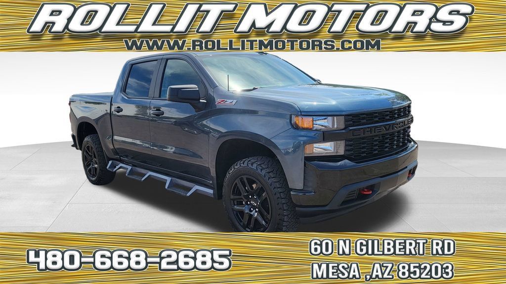 Used 2021 Chevrolet Silverado 1500 Custom Trail Boss w/ LPO, Dark Essentials Package AWD/4WD image 1