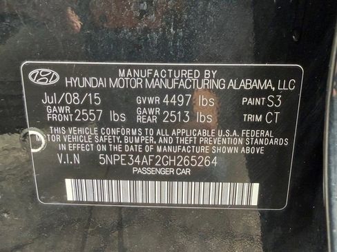 Used 2016 Hyundai Sonata Sport w/ Option Group 02 FWD image 16