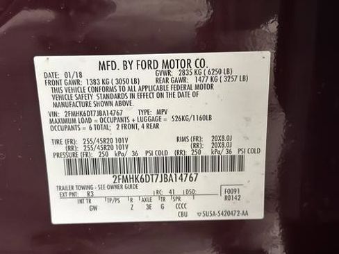 Used 2018 Ford Flex Limited w/ Equipment Group 303A AWD/4WD image 28