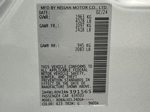 Used 2024 Nissan Altima 2.5 SV image 63