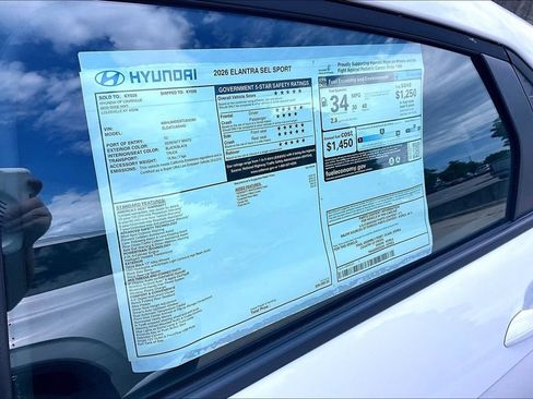 New 2026 Hyundai Elantra Sport FWD image 15