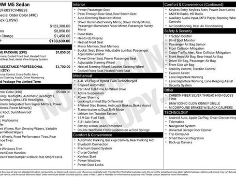 Used 2026 BMW M5 w/ Executive Package image 38