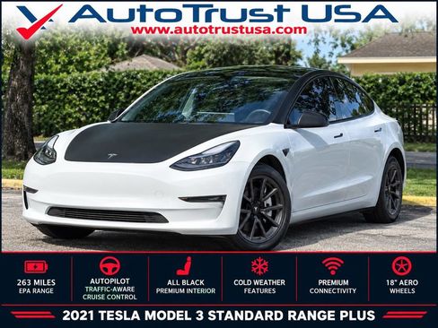 Used 2021 Tesla Model 3 Standard Range Plus RWD image 1