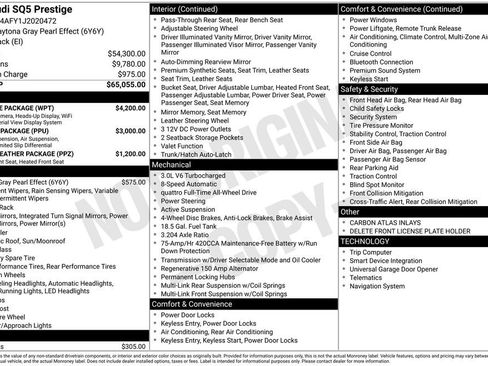 Used 2018 Audi SQ5 Prestige w/ Prestige Package image 3