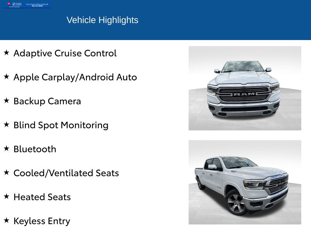 Used 2020 RAM 1500 Laramie AWD/4WD image 2