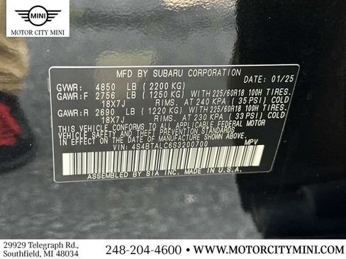 Used 2025 Subaru Outback Onyx Edition AWD/4WD image 21