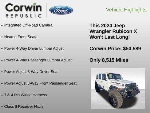 Used 2024 Jeep Wrangler Unlimited Rubicon image 15