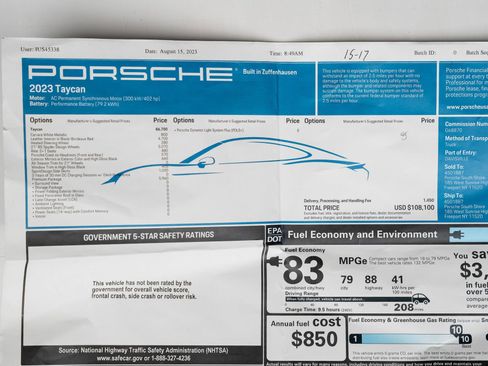 Used 2023 Porsche Taycan image 77