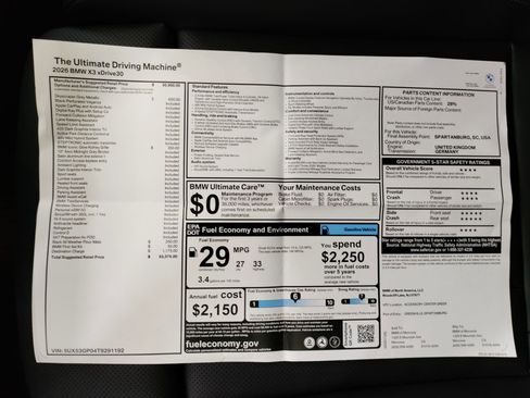 New 2026 BMW X3 xDrive30 image 29