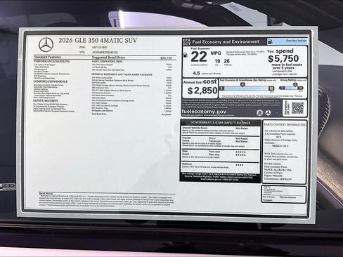 New 2026 Mercedes-Benz GLE 350 4MATIC image 18