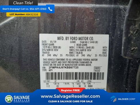 Used 2019 Ford Edge SEL w/ Equipment Group 201A image 17