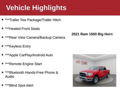 Used 2021 RAM 1500 Big Horn AWD/4WD image 4