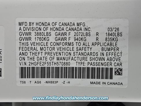 Certified 2026 Honda Civic Sport image 13