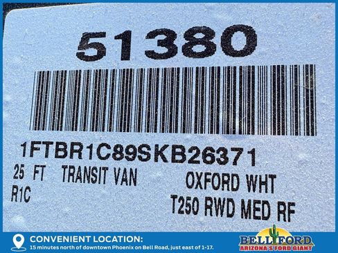 New 2025 Ford Transit 250 148 Medium Roof w/ Interior Upgrade Package image 25