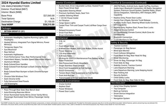 Used 2024 Hyundai Elantra Limited FWD image 16
