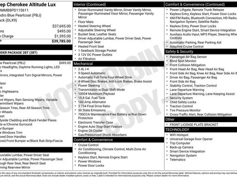 Used 2023 Jeep Cherokee Altitude Lux image 27