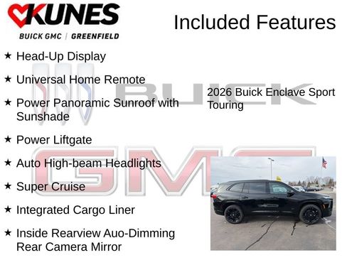 New 2026 Buick Enclave Sport Touring w/ Super Cruise Package image 4