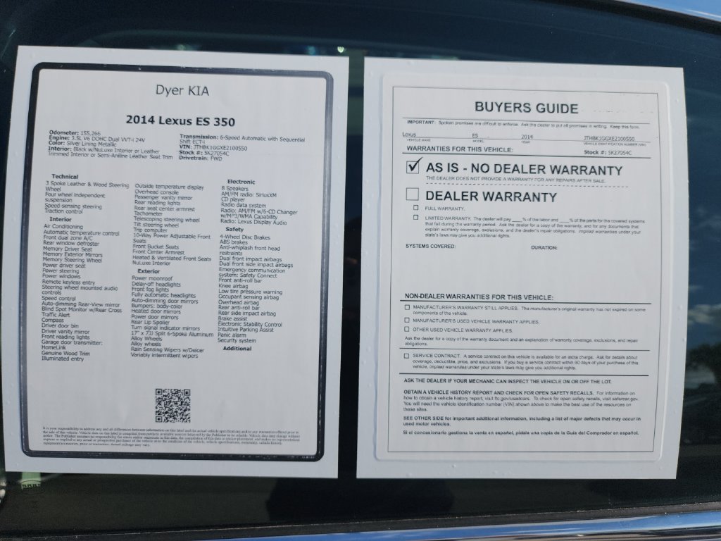 Used 2014 Lexus ES 350 w/ Premium Package FWD image 25