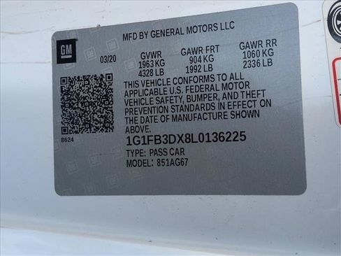 Used 2020 Chevrolet Camaro LT RWD image 20