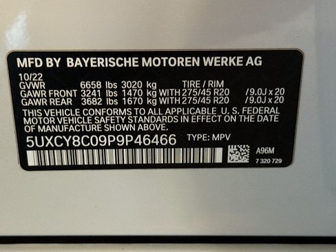 Used 2023 BMW X6 M50i w/ Executive Package AWD/4WD image 12