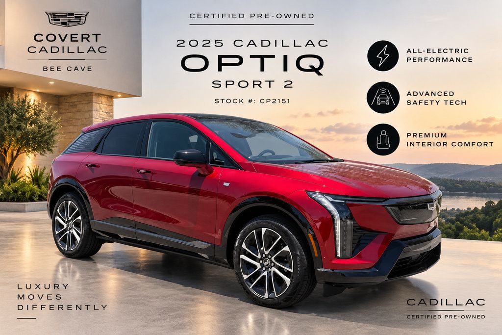 Certified 2025 Cadillac Optiq Sport 2 w/ LPO, Floor Liner Package AWD/4WD 360° Tour