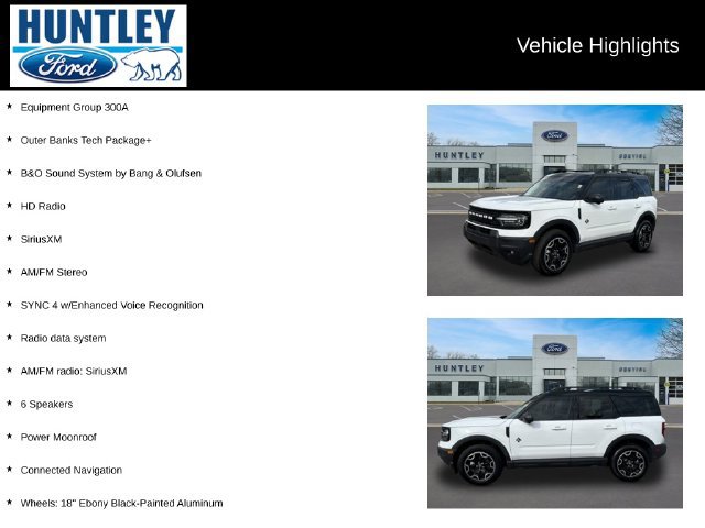 Used 2025 Ford Bronco Sport Outer Banks w/ Outer Banks Tech Package+ AWD/4WD image 2