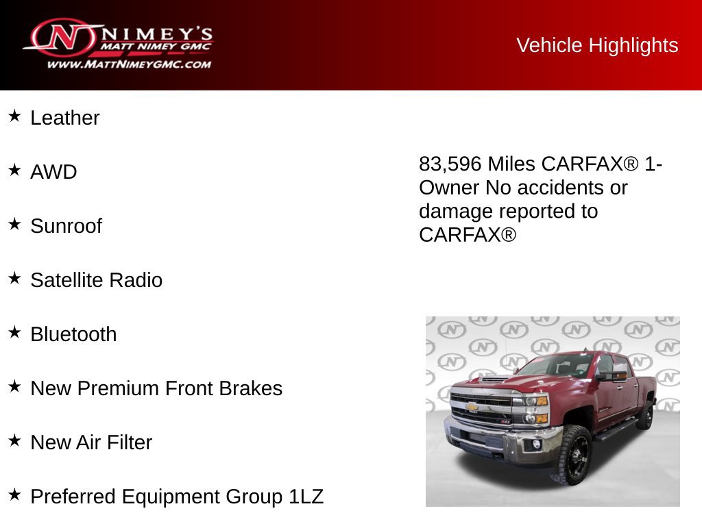 Used 2018 Chevrolet Silverado 2500 LTZ w/ Duramax Plus Package AWD/4WD image 11