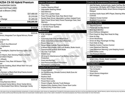 Certified 2025 MAZDA CX-50 AWD 2.5 Hybrid w/ Cargo Package image 5