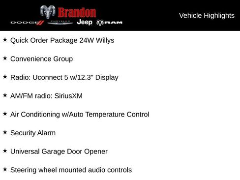 New 2025 Jeep Gladiator Willys image 3