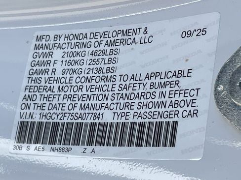 Certified 2025 Honda Accord Sport image 31