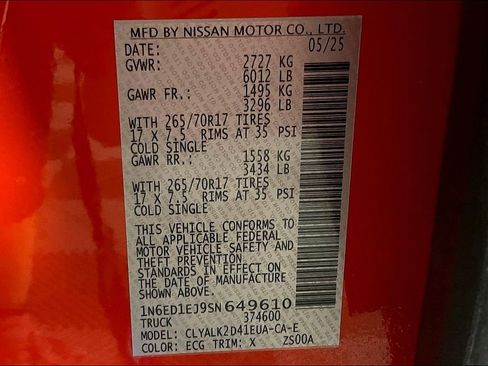 New 2025 Nissan Frontier Pro-X w/ Pro Convenience Package image 26