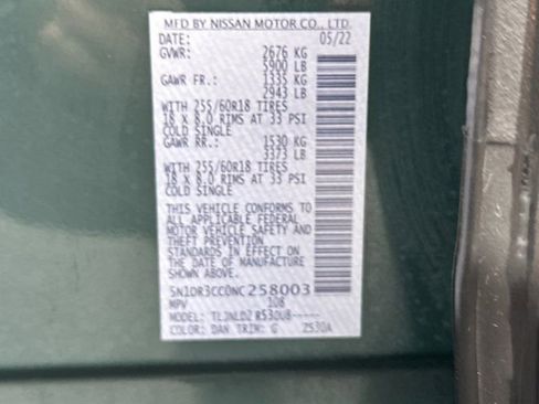 Used 2022 Nissan Pathfinder SL w/ SL Black Package image 32