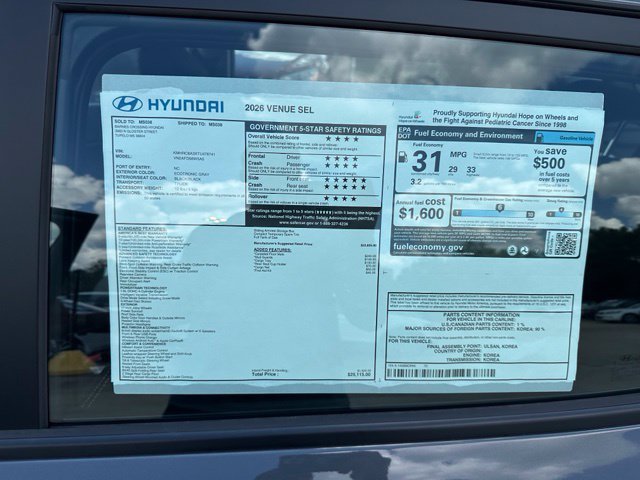 New 2026 Hyundai Venue SEL FWD image 11